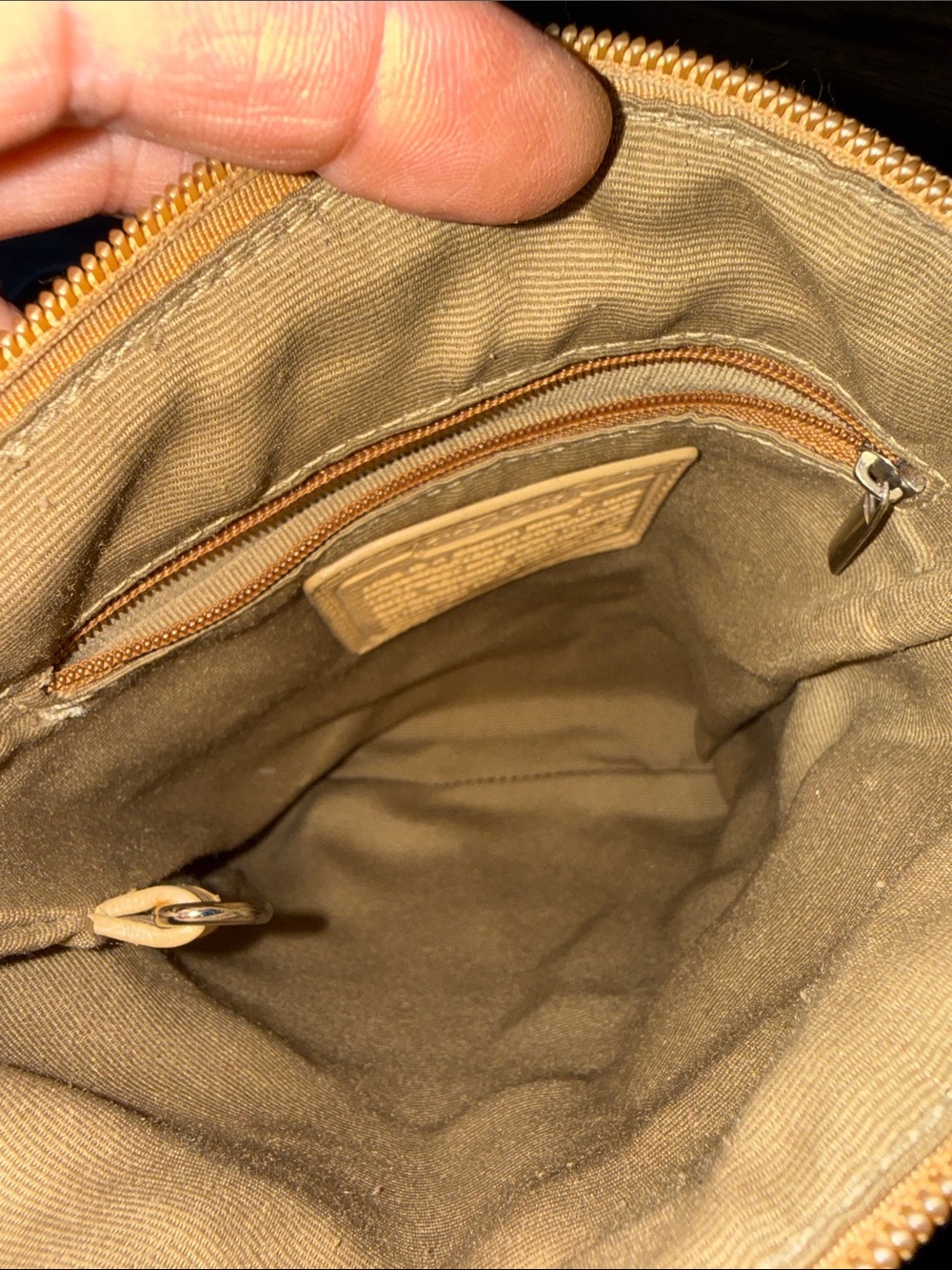 Coach poppy Multicolor Patchwork Crossbody with Tan Leather Trim - Picture 8 of 17